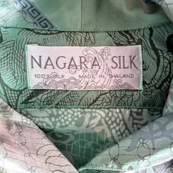 Nagara Silk Thai Black Green Jacket - Picture 4 of 4